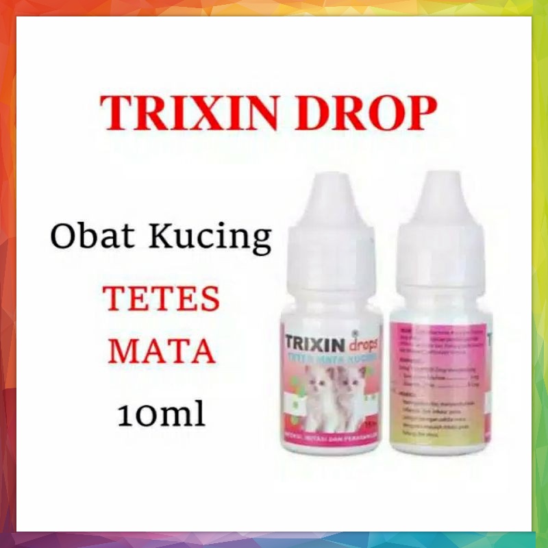TRIXIN DROP - Obat Tetes Mata Hidung Kucing Cat Kitten Anti Infeksi Iritasi Mata