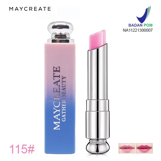 [BPOM] MAYCREATE Moisturizing Lipstick Color Gloss