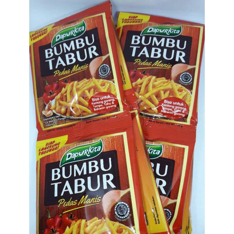 

Dapurkita bumbu tabur sapi panggang/Pedas manis/Extra pedas/Balado