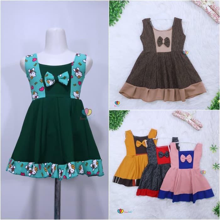 DRESS AURORA UK 3-4 TAHUN / BAJU ANAK PEREMPUAN MURAH DRES YUKENSI - PUTIH