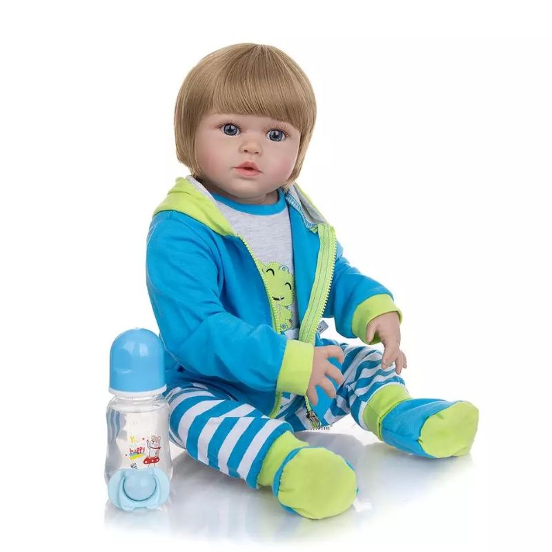 Boneka Reborn Premium Cowok Laki2 Full Silikon Premiun 60 cm