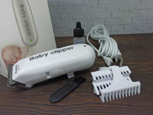 alat cukur rambut bayi mesin halus senyap cukuran baby Clipper kemei km 1319