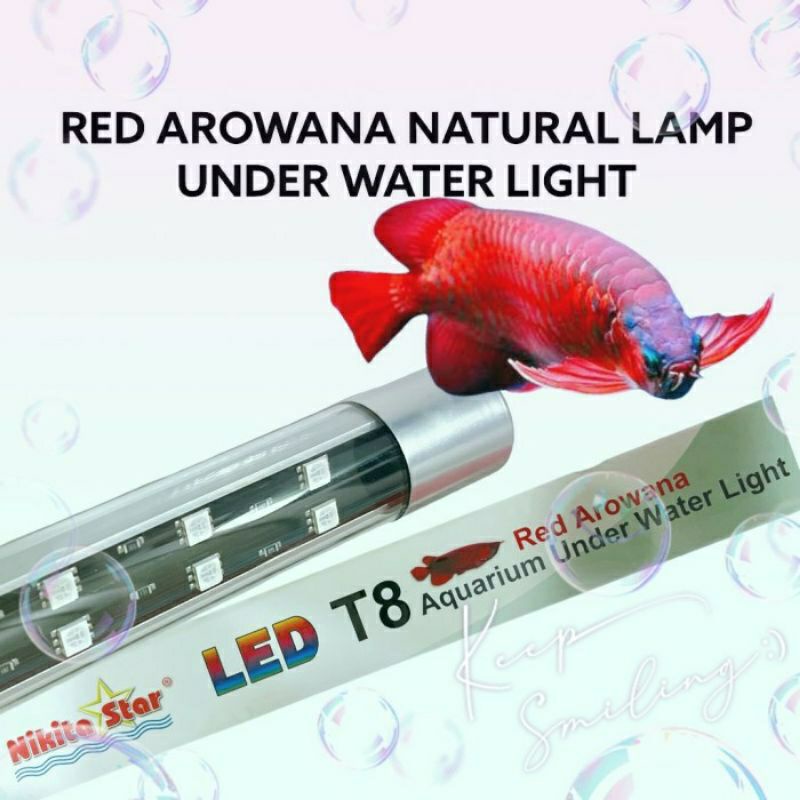 Lampu Tanning T8 150 cm Led Aquarium Pencerah Warna Arwana Louhan T8 150cm Nikita Star