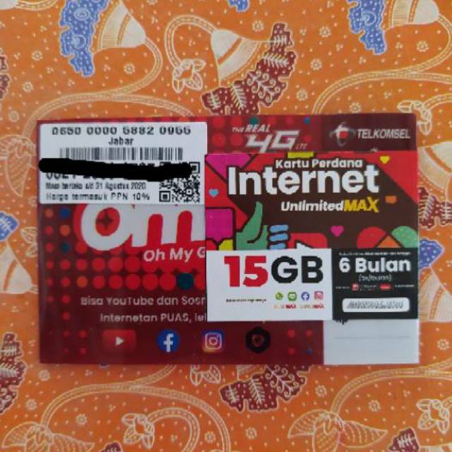 KARTU TELKOMSEL 15GB UNLIMITED MAX