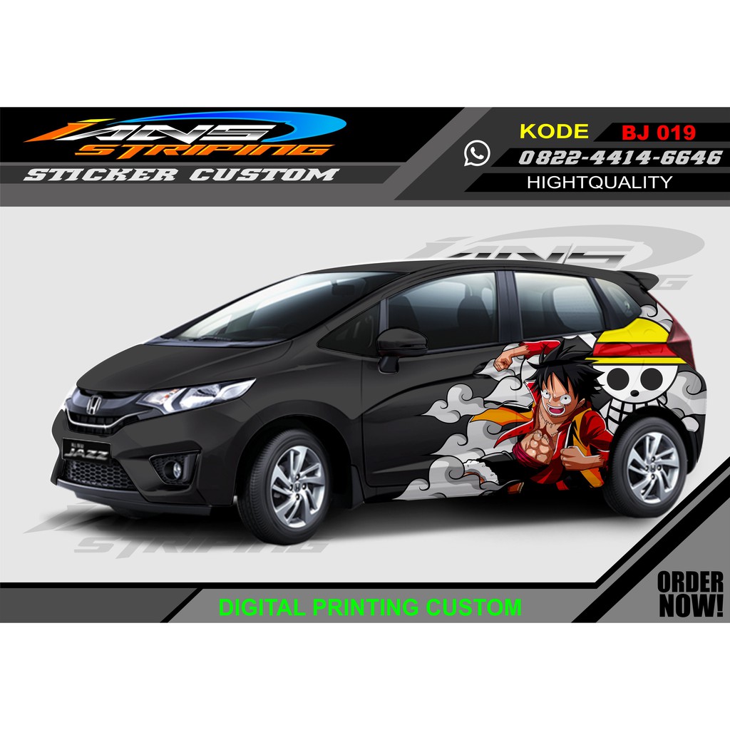 DECAL STICKER HONDA JAZZ ONE PEACE