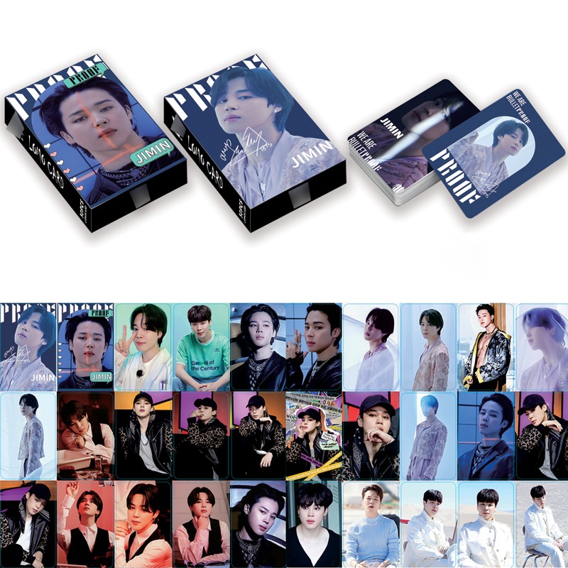 30pcs / box Kartu Lomo Foto BTS Album JIMIN