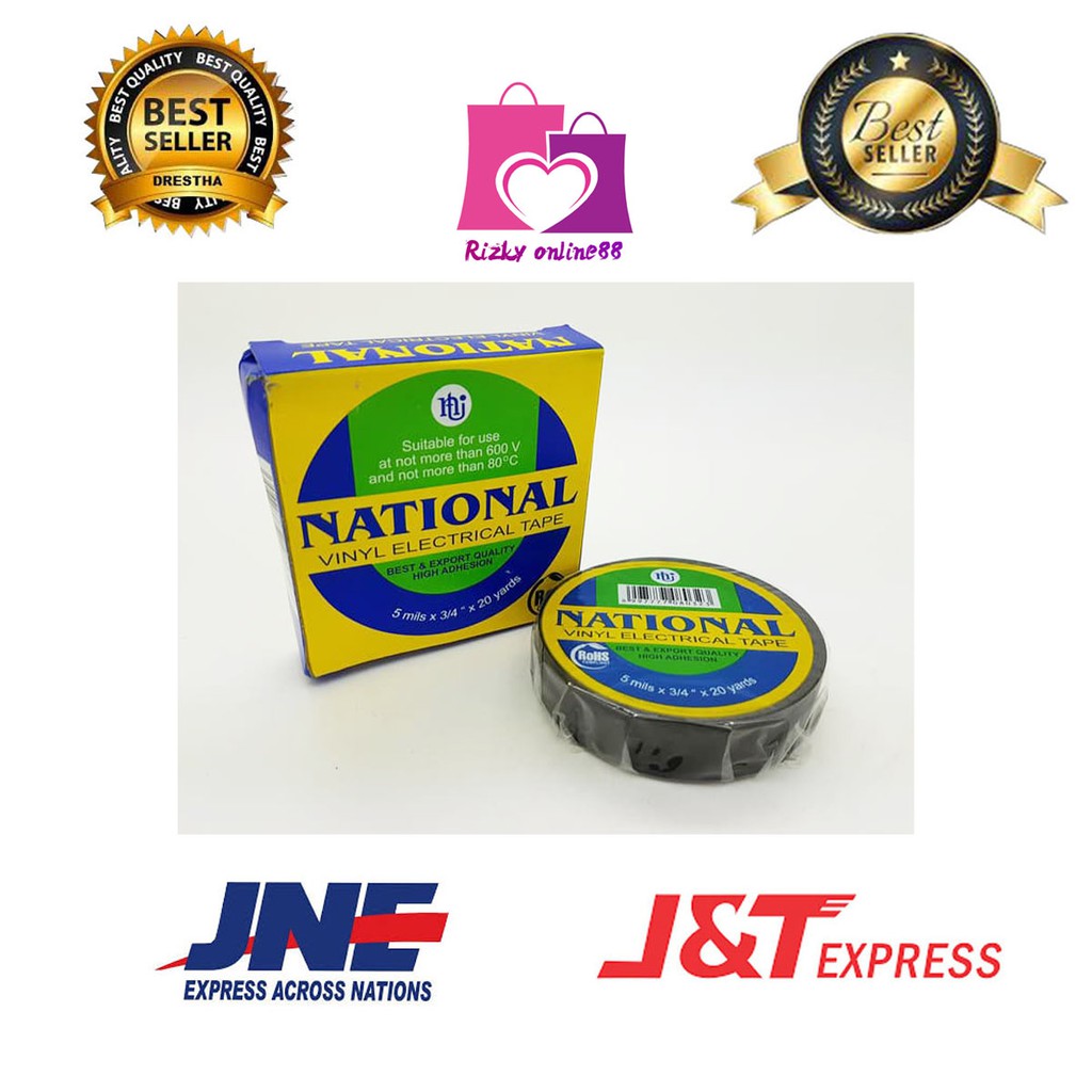 Rizkyonline88 isolasi listrik kotak national / isolasi kabel / isolasi hitam