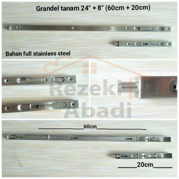 Grendel Tanam / Slot Pintu / 60cm / Flushbolt