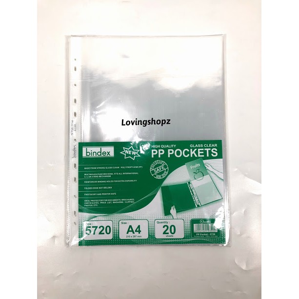 

PP Pocket Bindex ukuran A4