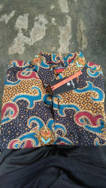 Odza Baju Batik Premium Pria Lengan Panjang Slim Fit Batarakala