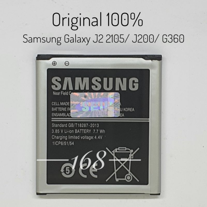 Baterai Batre Samsung Galaxy J2 2015 J200 J200G G360 Batere Samsung EB-BG360CBC Original 100%