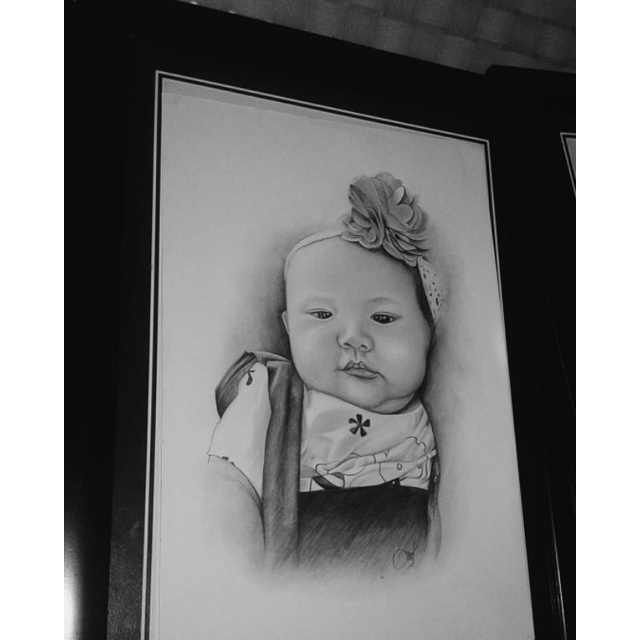 

lukisan pensil / hitam putih tanpa bingkai