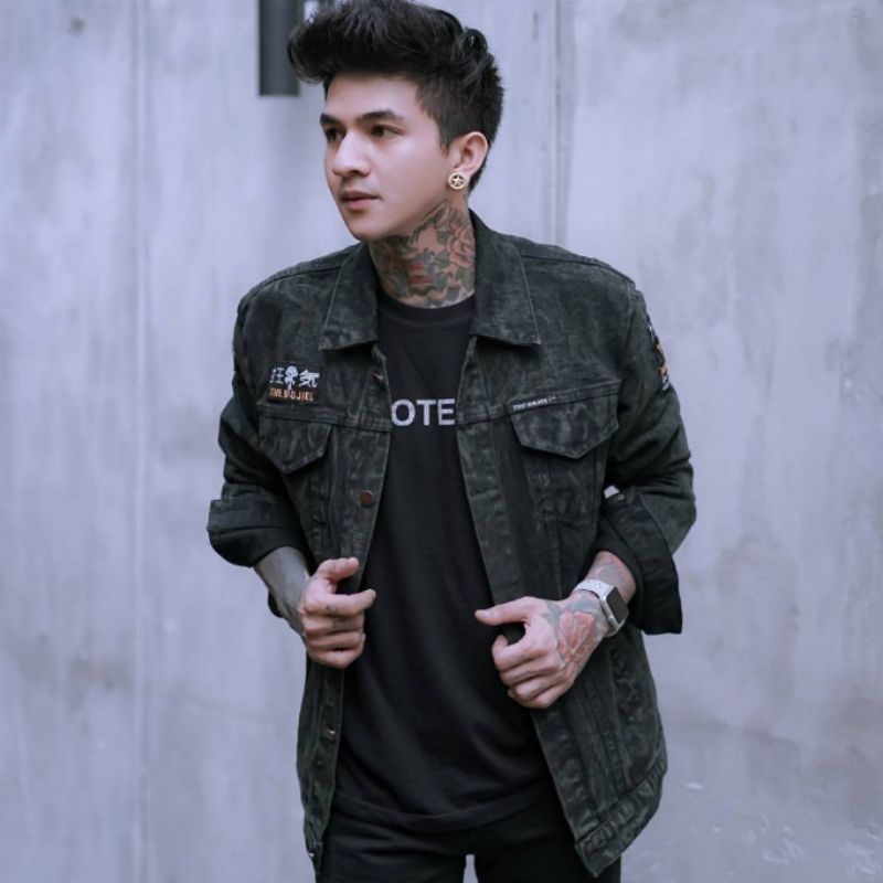 Jaket Jeans Pria Levis Cowo Cowok Laki Laki Bahan Denim Bordir Distro The Bojiel Bandung Original Te