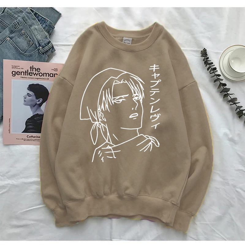 Sweater Unisex Captain Levi Crewneck size M-XXL