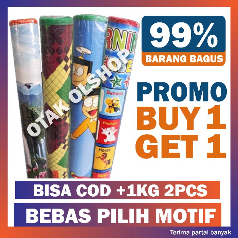 PROMO BELI 1 GRATIS 1 KARPET SPON MOTIF KARAKTER -  Tikar plastik - Karpet spon lantai