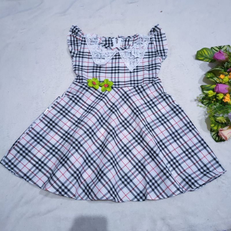 Dress Anak 2 3 Tahun cewek perempuan katun motif (Dress Rainee)