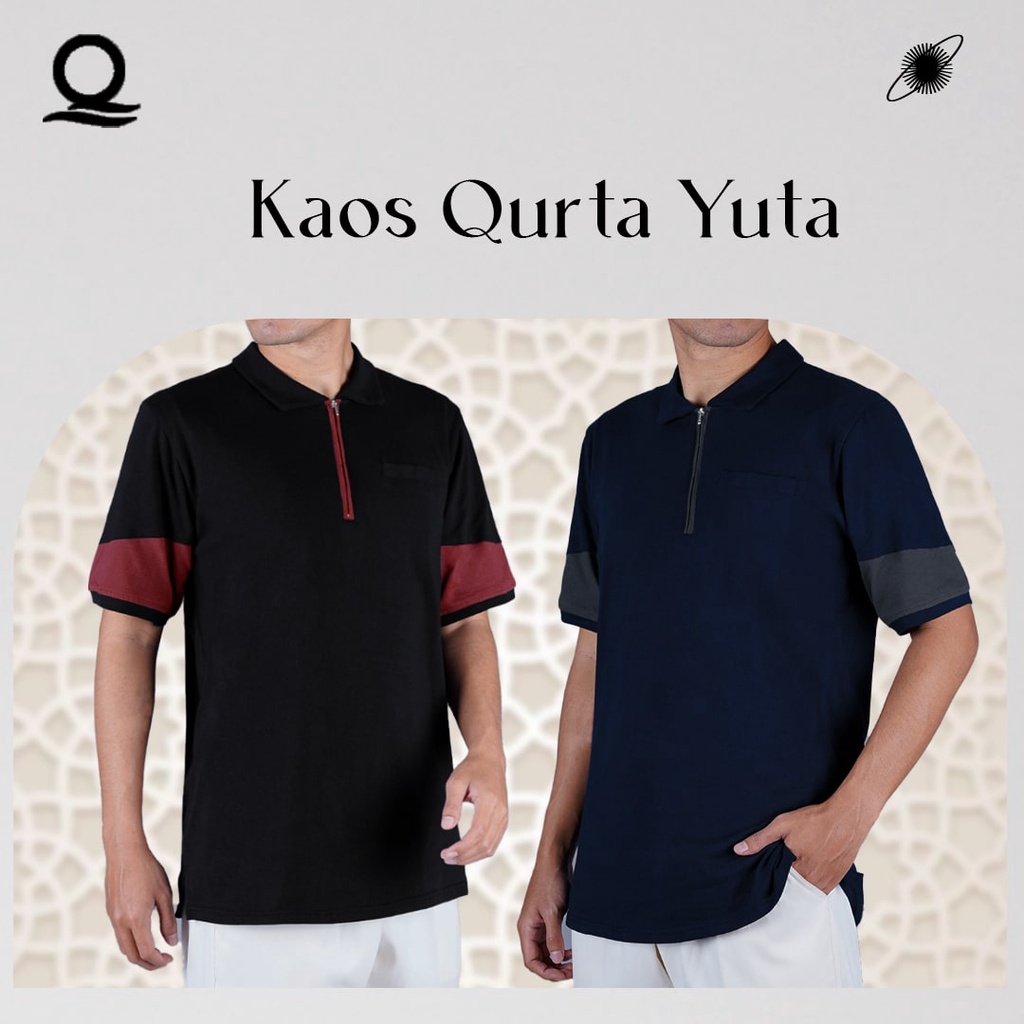 KURTA KAOS YUTA / KAOS KURTA PRIA / KAOS KURTA LENGAN PENDEK / BAJU KAOS - DZ