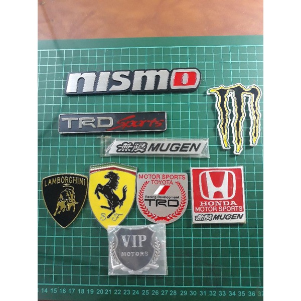 Emblem mobil sport, TRD, Mugen, monster, Ferrari, Lamborghini