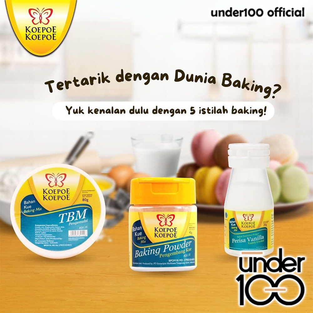 ❤ Under100 ❤ KOEPOE-KOEPOE Ovalett SP TBM | Baking Powder | CMC | Soda Kue | Cream of Tartar | Natrium Benzoat | Perisa Vanilla |  Gist Korels | Citroen Zuur | Spekoek  | VX  | Rhum