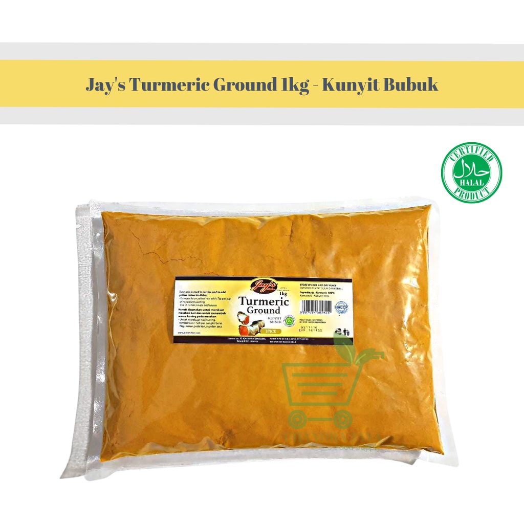 

Jay's Turmeric Ground 1kg - Kunyit Bubuk