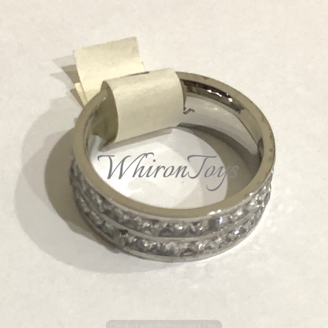 Cincin Besi Putih Permata Asli Ternate