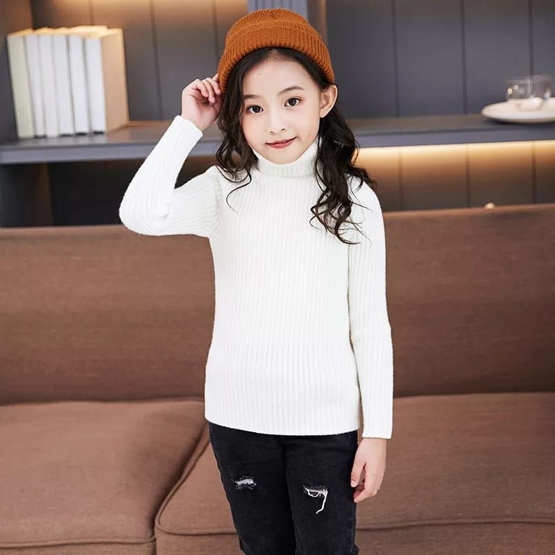 GS051 Sweater rajut anak turtleneck Amira