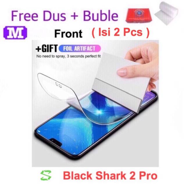 Black Shark 2 Pro - MAXFEEL Hydrogel Premium Screen Front Depan
BLACK SHARK 2 PRO BLACK SHARK 2PRO