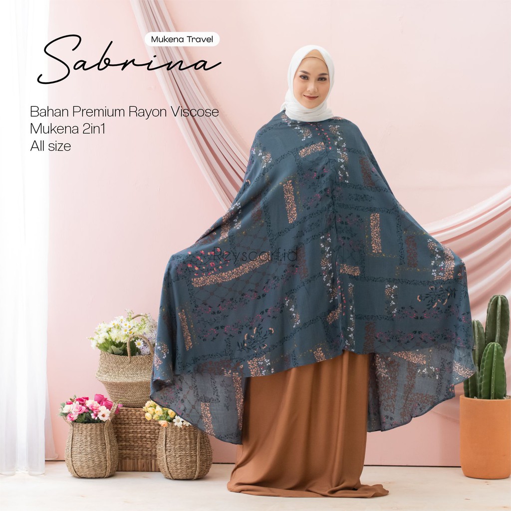 Mukena 2in1 Travel Sabrina By Reyscarf Mukena Dewasa Rayon Premium Eksklusif Adem Nyaman Dipakai I Bisa COD