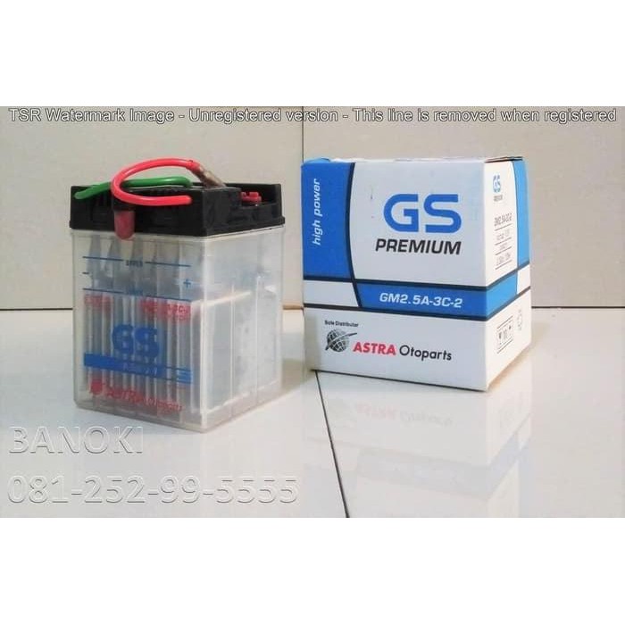 AKI MOTOR GL MAX GS PREMIUM BASAH GM2,5A-3C-2  12V / 2,5AH
