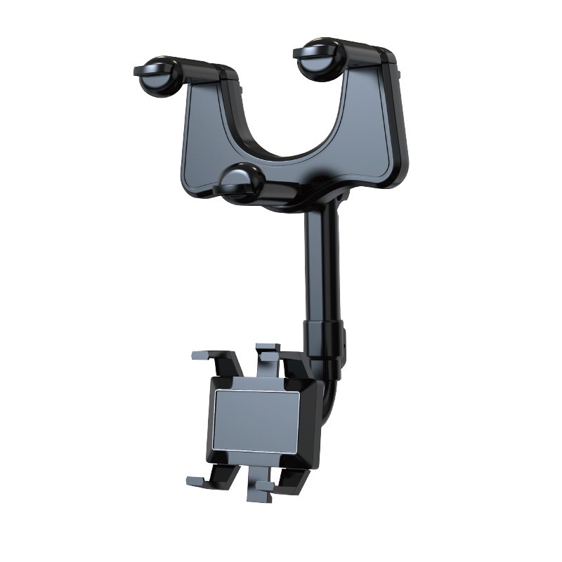 Kaca Spion Mobil 360 Derajat° Bracket Klip Teleskopik Mount Sun Visor Mobil Holder Handphone / Navigasi Adjustable