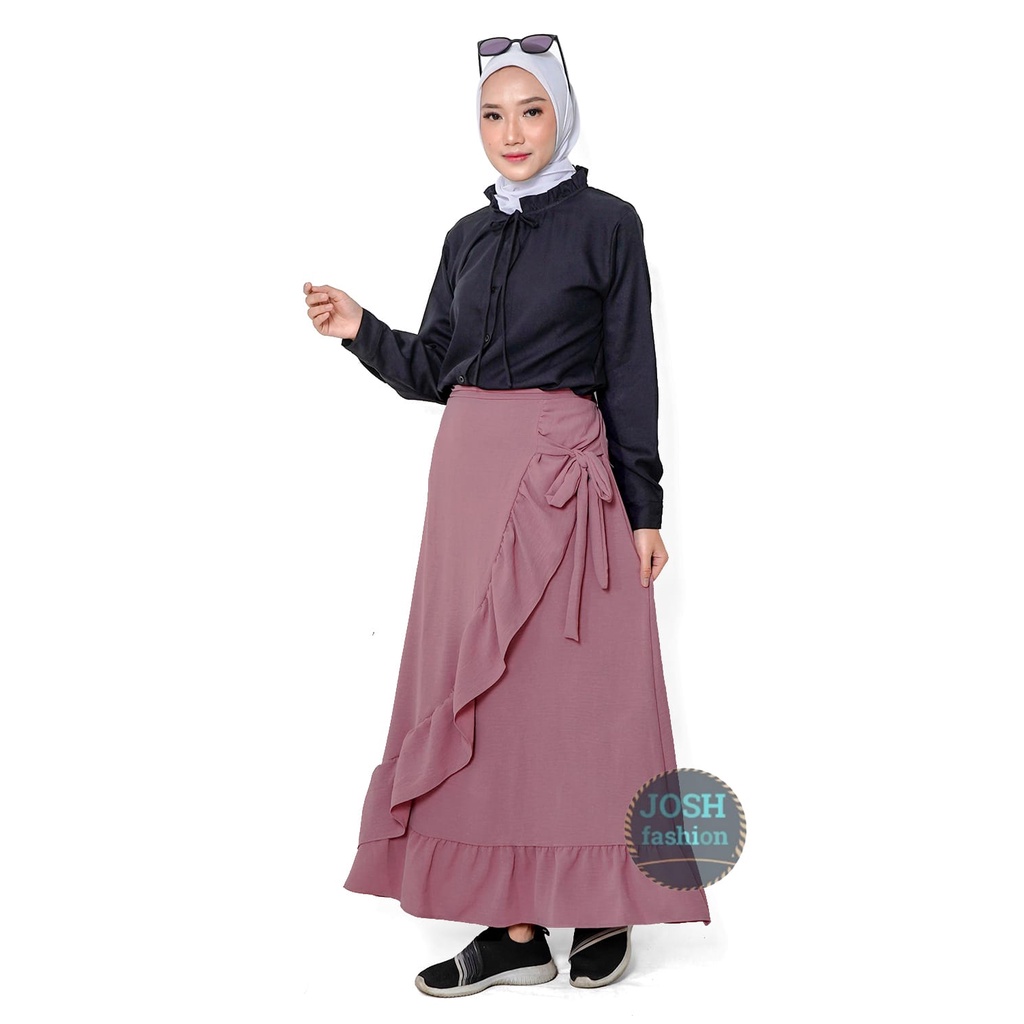 lesley skirt//rok skirt rumbay//rok rempel wanita//rok fashion cringcle premium