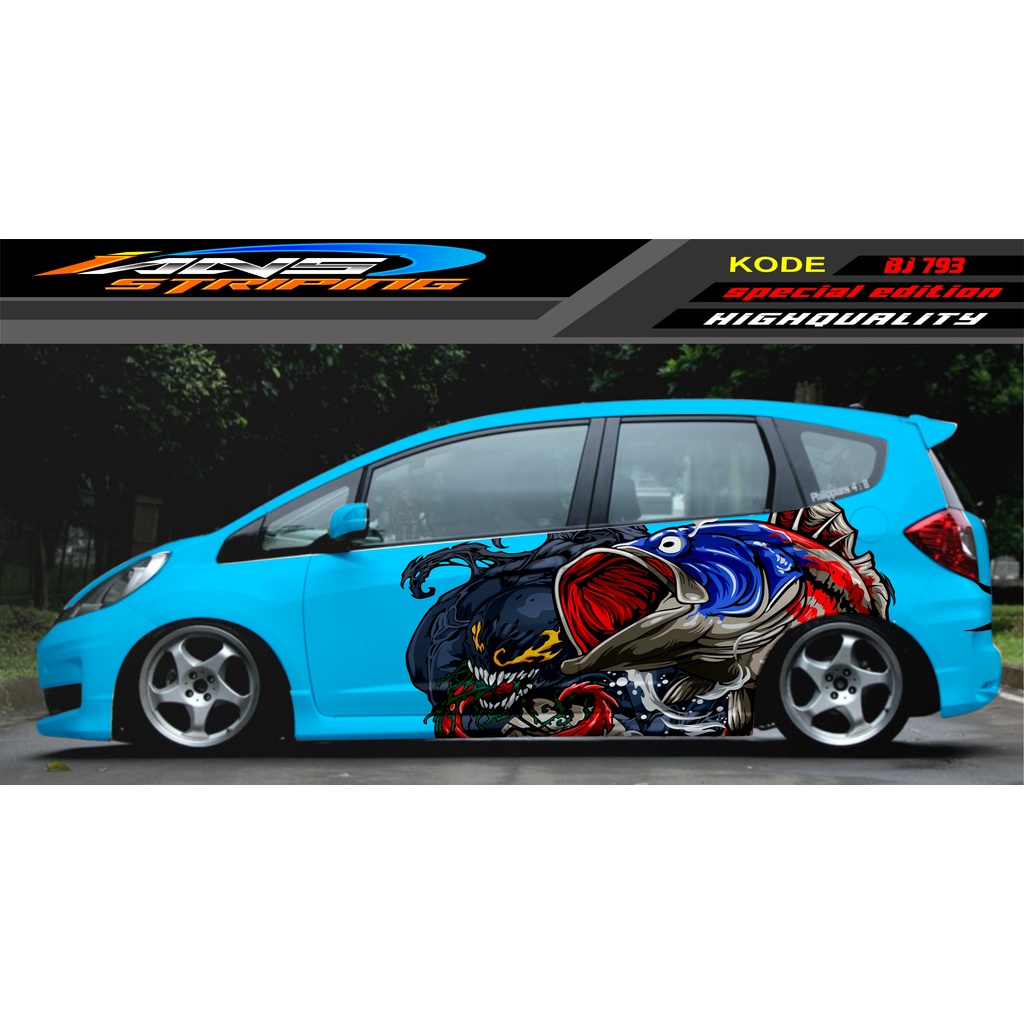 STICKER DECAL MOBIL JAZZ BRIO AVANZA SIGRA YARIS / STIKER VARIASI MOBIL / MODIF STICKER MOBIL 620