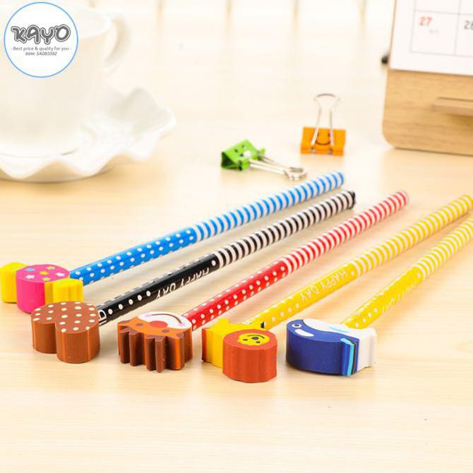

Pensil, pensil unik, pensil lucu, pensil penghapus, penghapus lucu