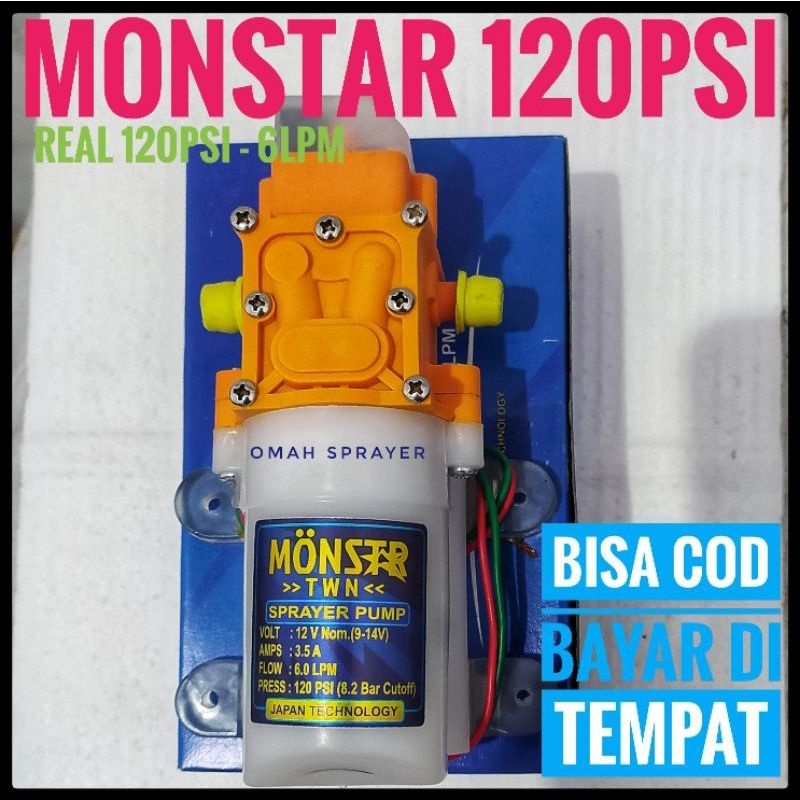 Dinamo Pompa Sprayer DC 120PSI -6 Lpm Monstar Terkencang