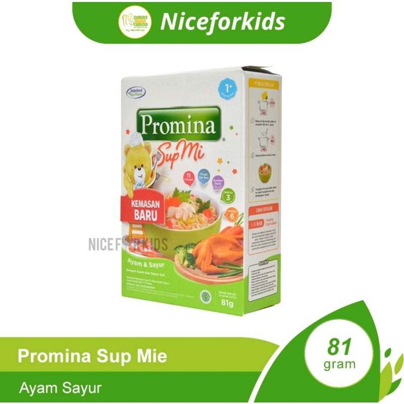 Promina Sup Mi Ayam Sayur 1+ Box / 81gr