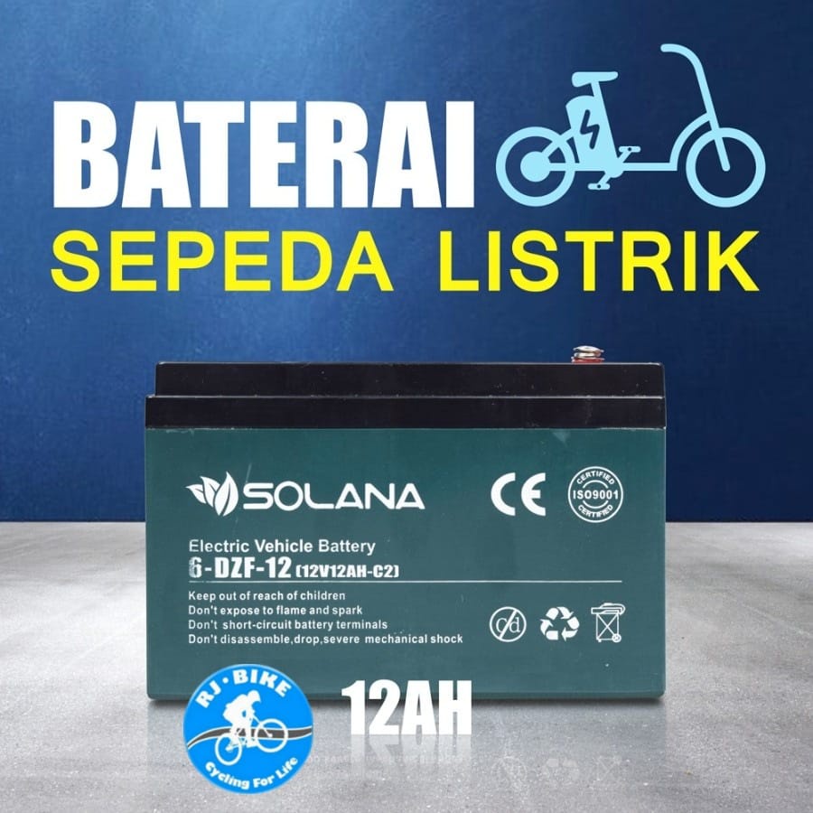 BATTERY/ACCU SOLANA 12V 12AH 6-DZF-12 C2 SATUAN