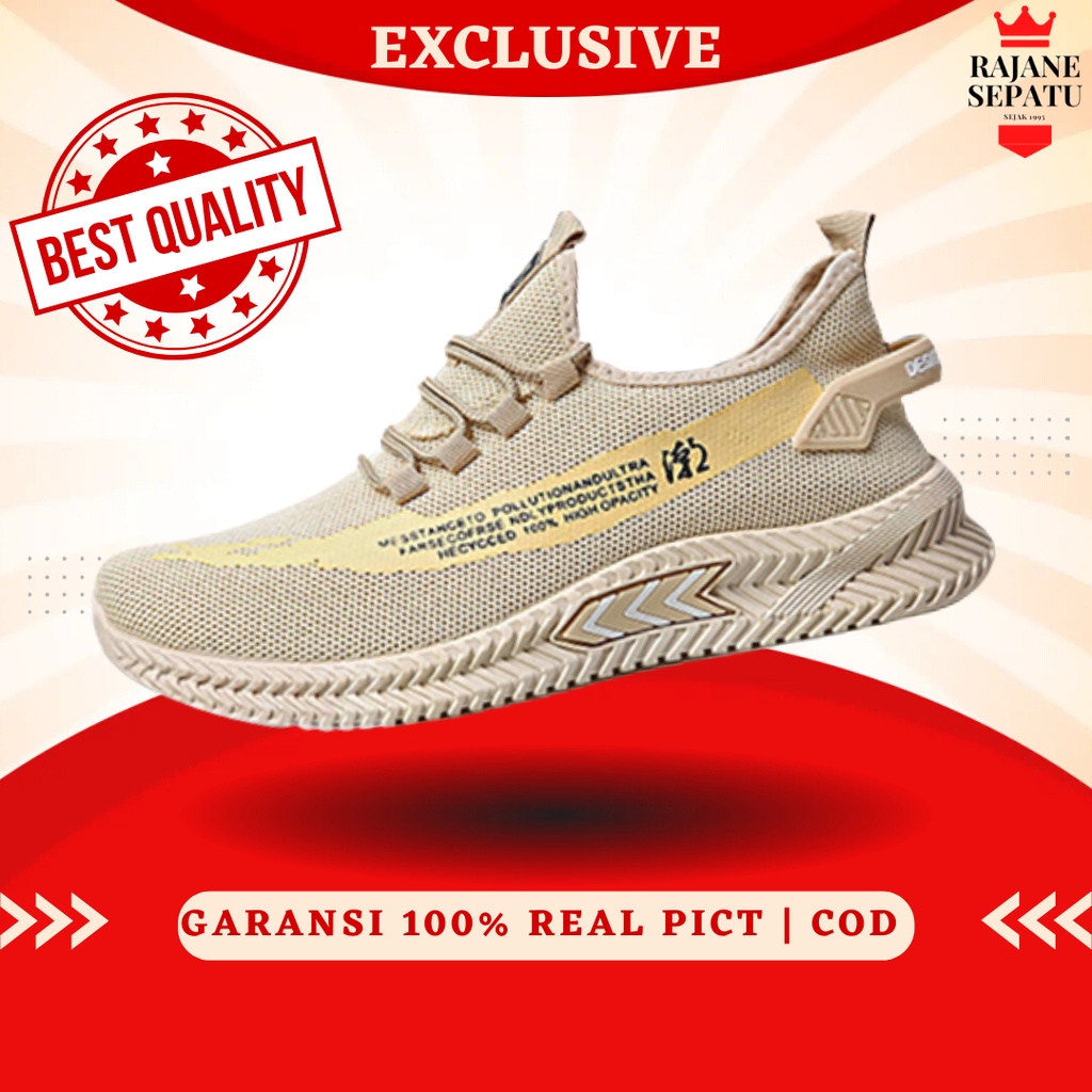 COD Highland Sepatu Pria Casual Lari Sport Training Running Shoes Sneakers Pria Kasual IMPORT MR120 