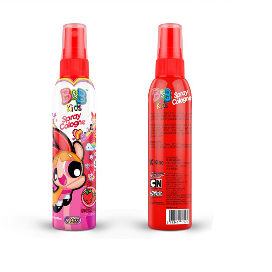 B&amp;B Kids Spray Cologne Powerpuff Girls 60 ml, 100 ml