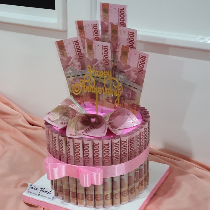 crispu | Hadiah Ulang Tahun Ultah Birthday Dummy Aniv | Money Cake Kue Uang