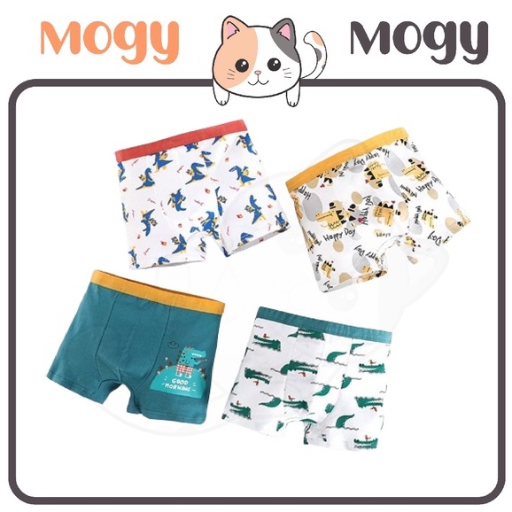 MOGYMOGY W244 Boxer anak laki-laki Celana dalam CD celana dalam anak laki-laki katun