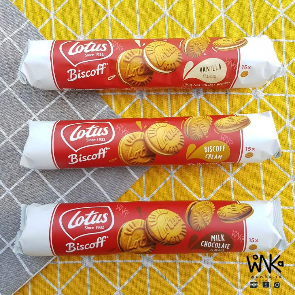 Lotus Biscoff Biscuit Sandwich Roll 150 gr - Lotus Biscuit Cookies