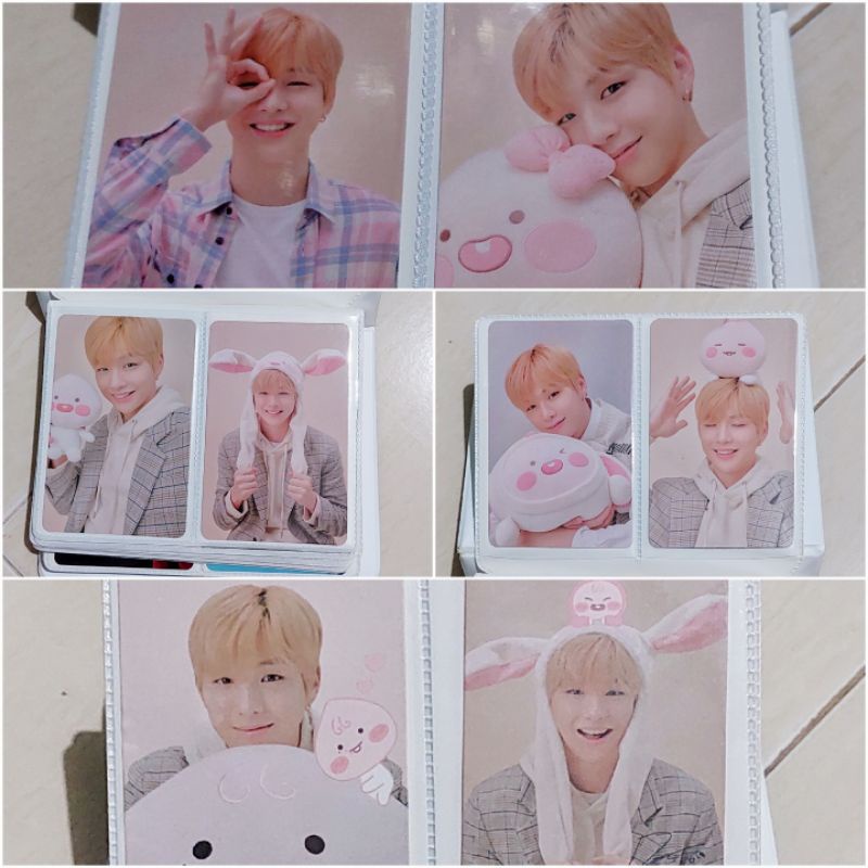 READY SALE KAKAO FRIENDS APEACH X KANG DANIEL OFFICIAL PHOTO CARDS, PHOT CARDS BINDER, MOUSE PAD