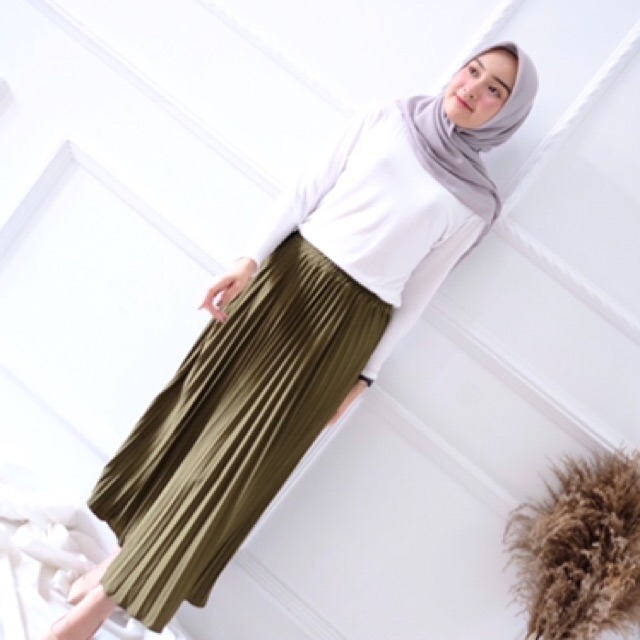 [PROMO] Rok Plisket - Rok Bahan Terbaik Premium PRISKET PLEATED / R.7 - 095-5007