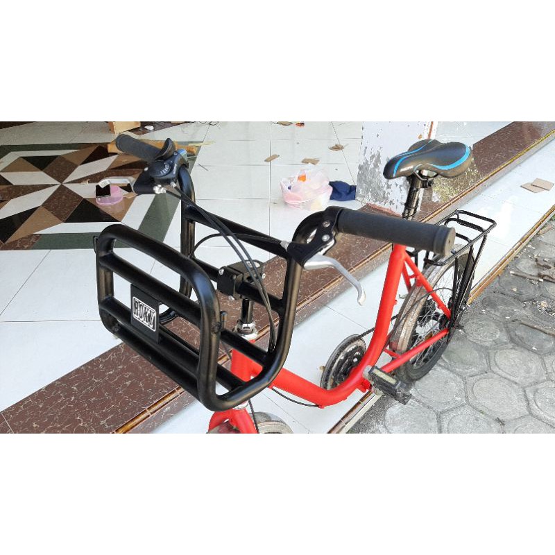 Setang Setir Pannier untuk sepeda mini minitrek minion minivelo