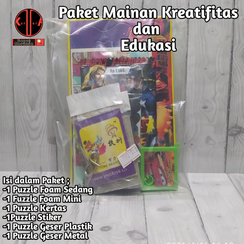 Paket Mainan Puzzle Lengkap Mainan Edukasi Anak