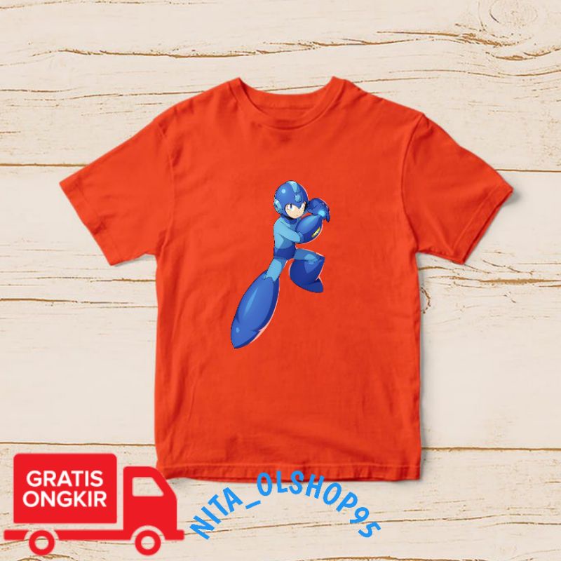 baju anak Mega man megaman , baju anak gambar robot