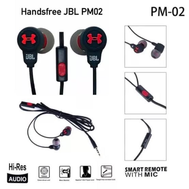 HEADSET JBL PM02 EXTRA BASS PREMIUM IMPORT HF JBL PM02 SUARA EXTRA BASS