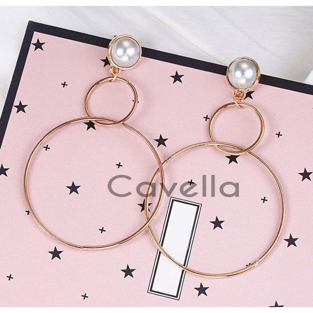 Premium Earring Anting by Cavella - Model : Pearly ER008