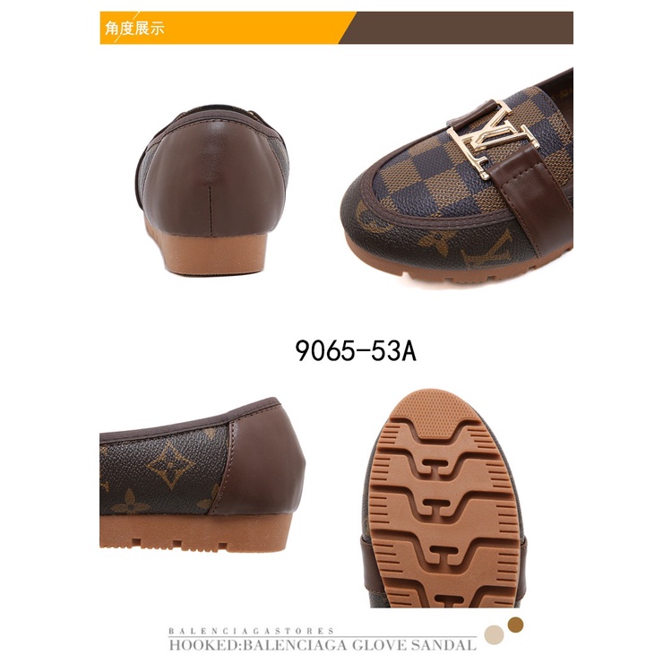 Logo Buckle Flat Heel Shoes #9065-53A