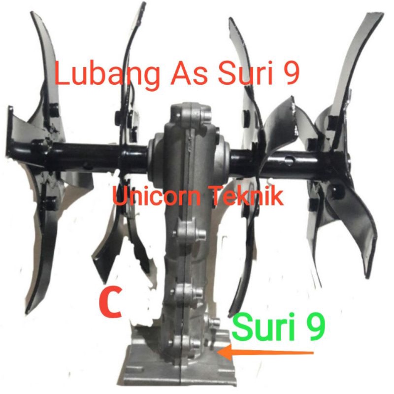 KEPALA BAJAK MINI C / KULTIVATOR BRUSH SURI 9